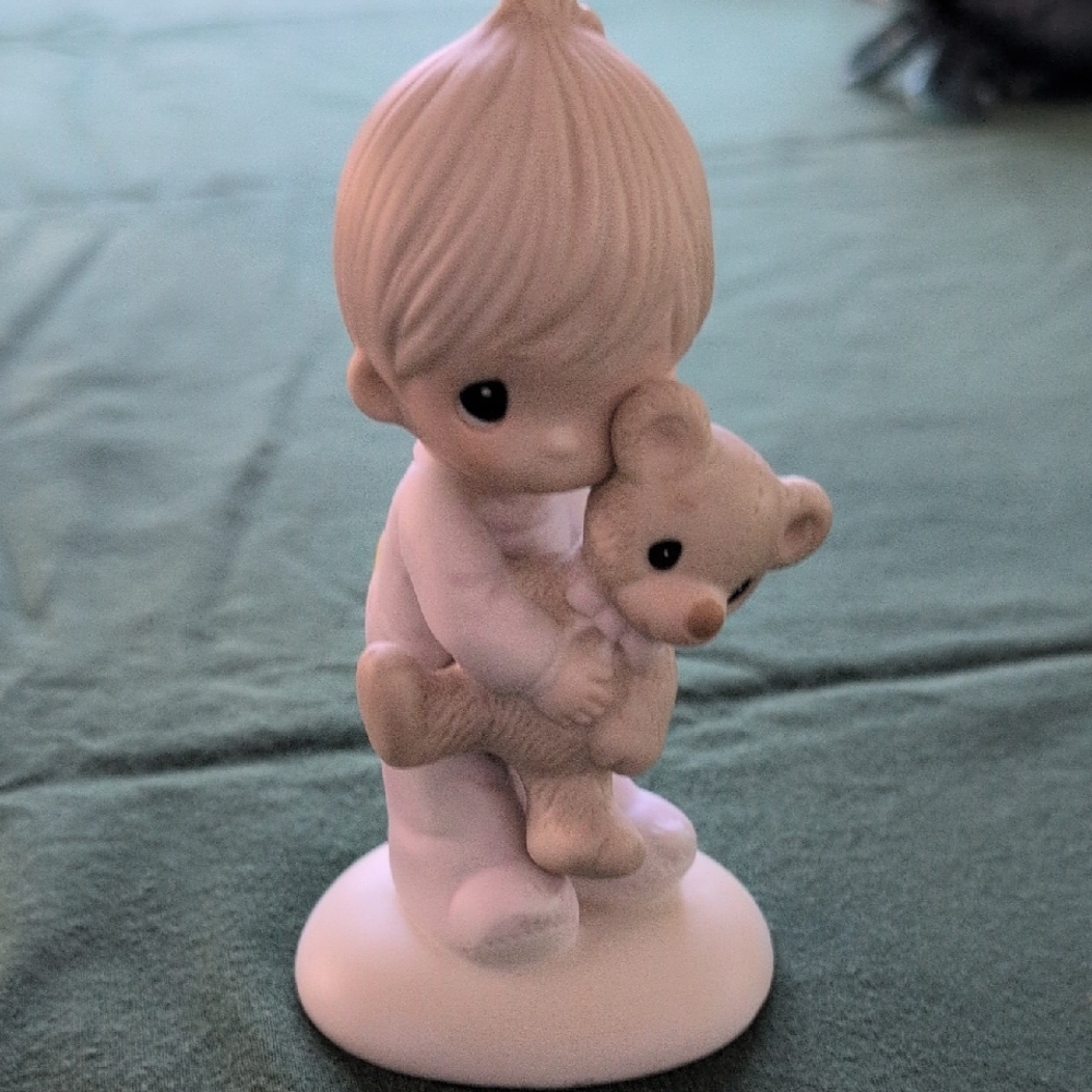 Precious Moments  Figurine with Teddy Bear